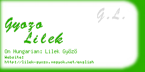 gyozo lilek business card